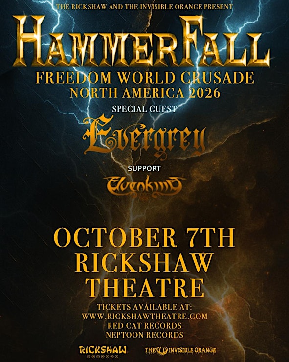 HammerFall with Evergrey and Elvenking