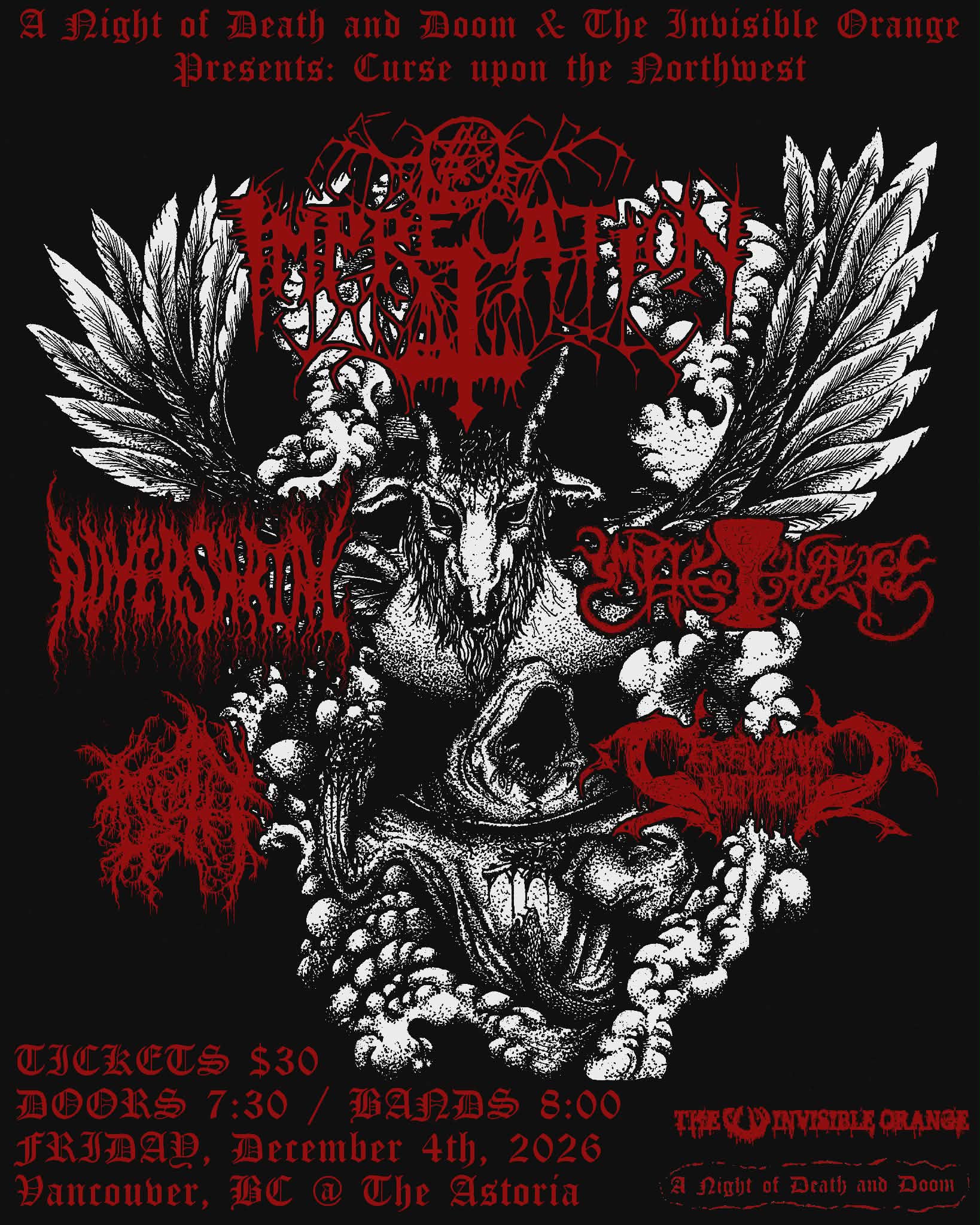 IMPRECATION / ADVERSARIAL / EMPTY CHALICE / NOROTH / CEREMONIAL BLOODBATH